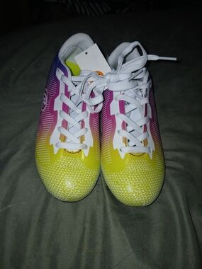 Rawlings Kids Gradient Yellow Pink Blue Sneakers